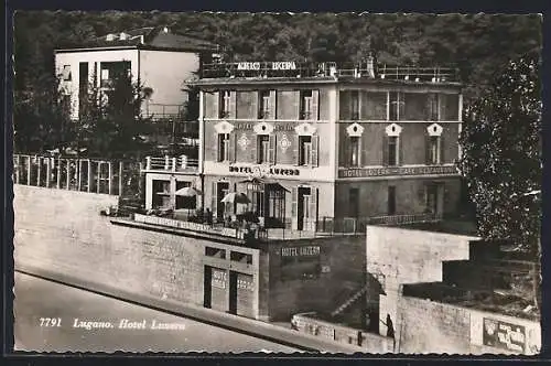 AK Lugano, Hotel Luzern mit Restaurant