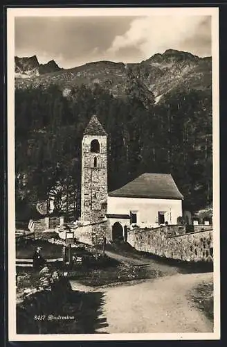 AK Pontresina, Partie an der Kirche