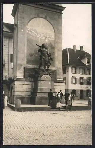 AK Altdorf, Gasthaus und Denkmal