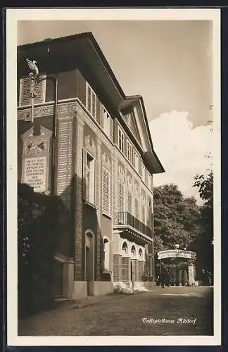 AK Altdorf, Partie am Tellspielhaus, Restaurant Schützenmatt