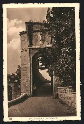 AK Rapperswil, Blick durch das Burgtor