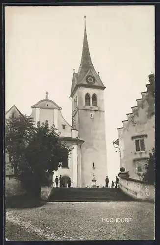 AK Hochdorf, Blick zur Kirche