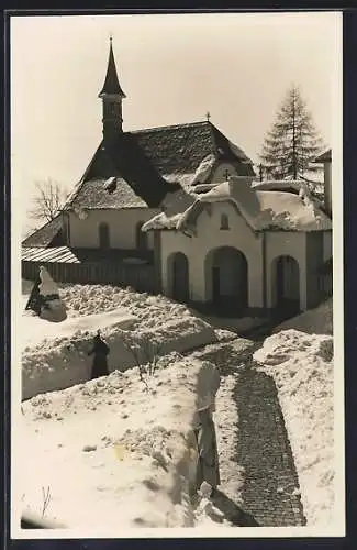 AK Val-de-Charmey, Chartreuse de la Valsainte, La Porte d`entrée et la Chapelle des Dames