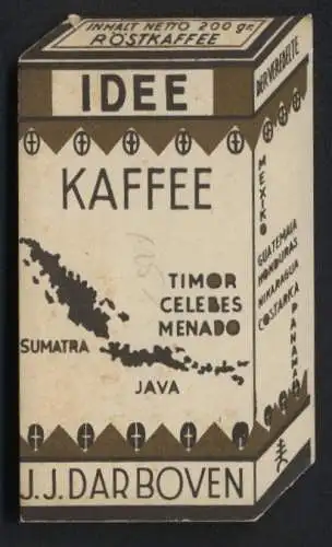 Kalender 1936, Idee Kaffee, J. J. Darboven, Notizblock mit Kalender