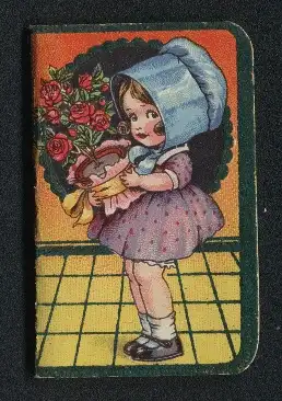 Kalender 1933, kleines Mädchen mit Blumentopf