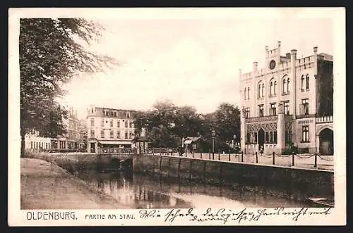 AK Oldenburg / O., Partie am Stau