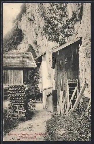 AK Oberaudorf, Gasthaus Weber an der Wand