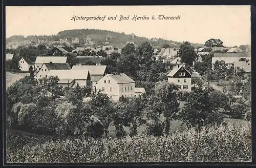 AK Hintergersdorf, Panorama mit Bad Hartha