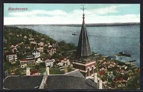 AK Hamburg-Blankenese, Blick über den gesamten Ort