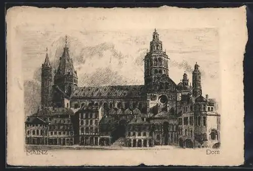 Künstler-AK Mainz, Der Dom