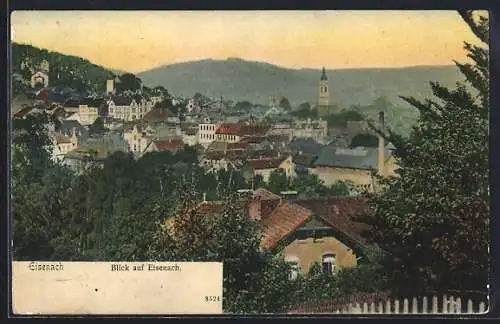 AK Eisenach / Thüringen, Blick auf die Stadt