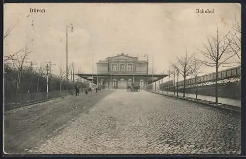 AK Düren, Strasse zum Bahnhof