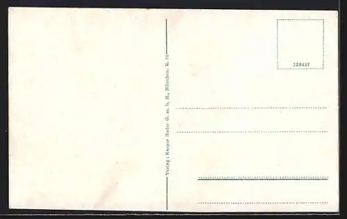 AK Gauting, Villenkolonie mit Anlagen, Ortspanorama m. Umgebung