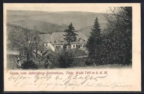 AK Vesser, Adlersberg, Adlersberg-Stutenhaus mit Blick ins Tal