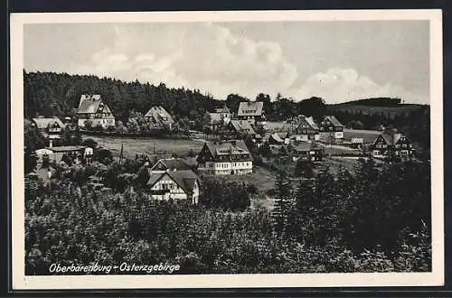 AK Oberbärenburg /Osterzgebirge, Teilansicht