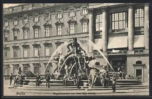 AK Berlin, Begasbrunnen vor dem Königlichen Schloss