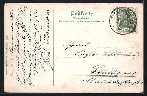 AK Bubenbach, Hotel-Pension Kurhaus zum Adler, Teilansicht des Ortes