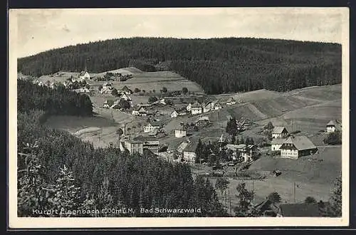 AK Eisenbach /Schwarzwald, Gesamtansicht aus der Vogelschau