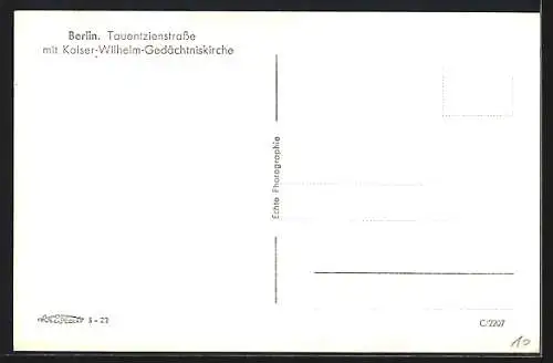 AK Berlin-Schöneberg, Tauentzienstrasse mit Blick zur Kaiser Wilhelm Gedächtniskirche
