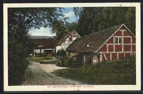 AK Fehrbellin, Albertinenhof, Partie an der Boltenmühle