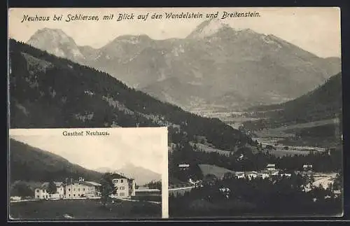 AK Neuhaus / Schliersee, Gasthof Neuhaus, Gesamtansicht