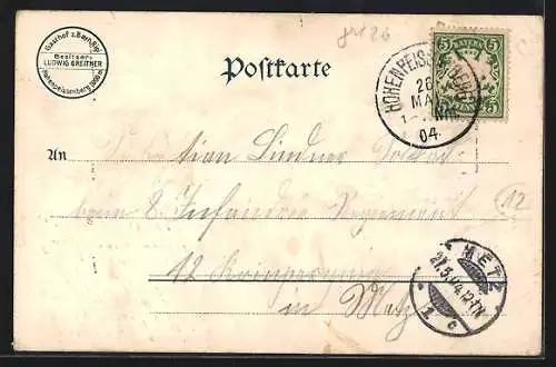 AK Hohenpeissenberg, Totalansicht, Aussicht ins Gebirge um 1900