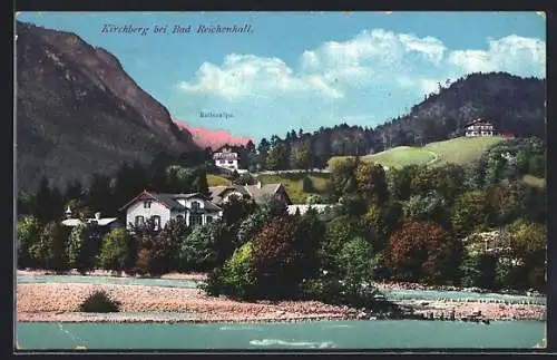 AK Kirchberg / Bad Reichenhall, Ortsansicht mit Reiteralpe