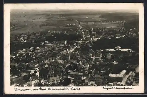 AK Bad Freienwalde, Panorama, Fliegeraufnahme