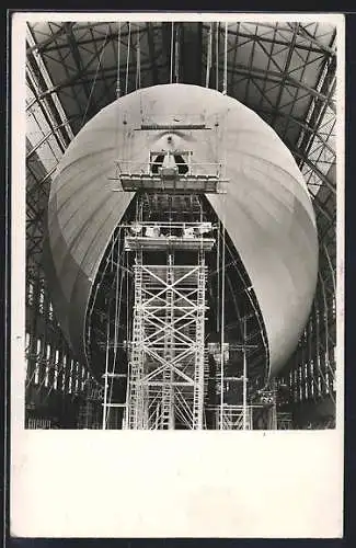 AK Luftschiff Zeppelin LZ 130 in Bau