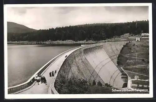 AK Forbach, Schwarzenbachtalsperre mit Leuten