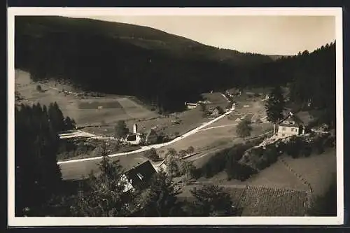 AK Erbersbronn, Ortsansicht mit Hauptstrasse