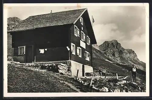 AK Riedlig-Hütte, Partie an der Berghütte