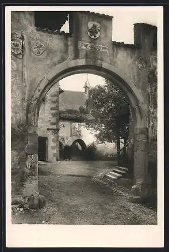 AK Stein a. Rh., Kloster St. Georgen, Blick in den äusseren Klosterhof