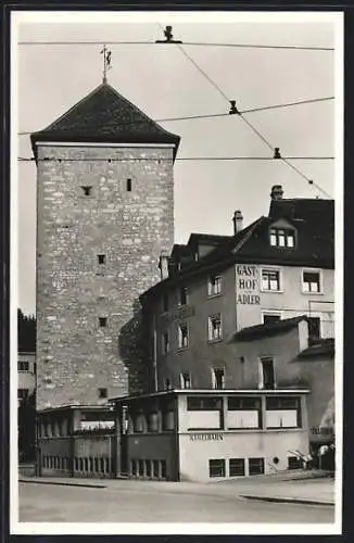 AK Schaffhausen, Gasthof zum Adler mit Schwabentor