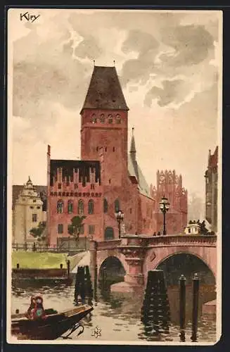 Künstler-AK Heinrich Kley: Berlin, Märkisches Museum am Köllnischen Park