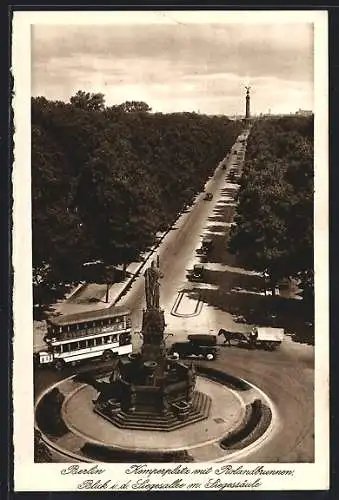 AK Berlin-Tiergarten, Kemperplatz mit Rolandbrunnen