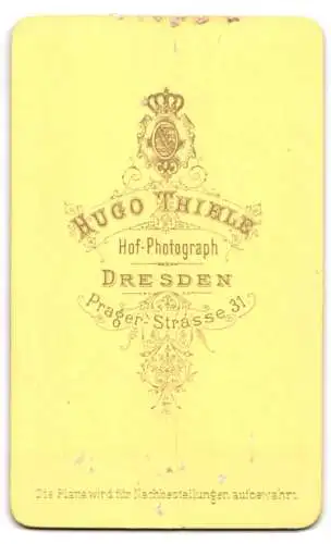 Fotografie Hugo Thiele, Dresden, Prager Strasse 31, Porträt eines Herrn mit Bart