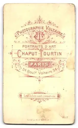 Fotografie Chaput-Tourtin, Paris, Boulevard Voltaire 54, Porträt eines kleinen Kindes