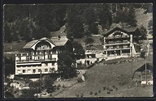 AK Adelboden, Hotel Buldi mit Umgebung