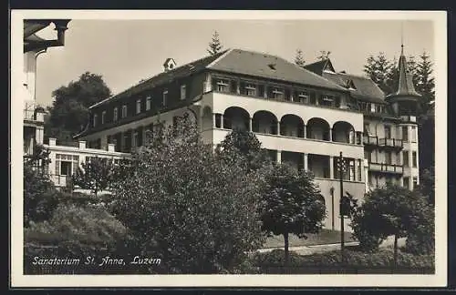 AK Luzern, Sanatorium St. Anna mit Anlage