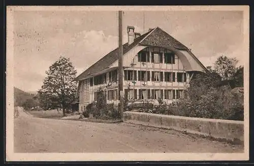 AK Ramsei i. E., Kinderheim Bodenmatt mit Strassenpartie