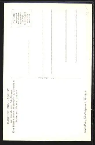 AK Schaffhausen, Gasthof zum Adler mit Schwabentor