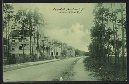 AK Arendsee i. M., Ostseebad, Villen an der Strasse Bülow-Weg