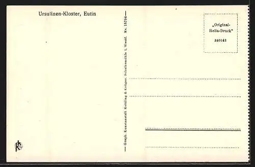 AK Eutin, Ursulinen-Kloster, Küche, Innenansicht