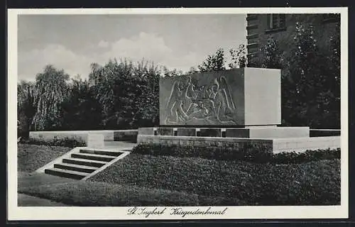 AK St. Ingbert, Blick auf Kriegerdenkmal