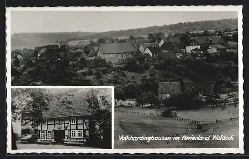 AK Volkhardinghausen /Waldeck, Gasthaus, Teilansicht