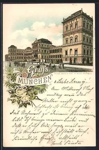 Lithographie München, Neue Akademie der bildenen Künste