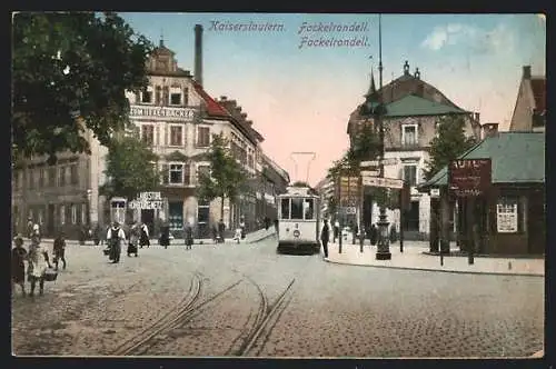 AK Kaiserslautern, Strassenbahn am Fackelrondell, Zum Hexenbäcker