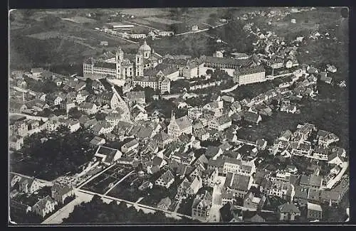 AK Weingarten / Württ., Ortsansicht aus der Vogelschau, Fliegeraufnahme aus dem Zeppelinschen Luftschiff