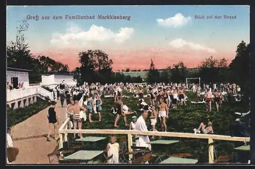 AK Markkleeberg, Familienbad - Blick auf den Strand